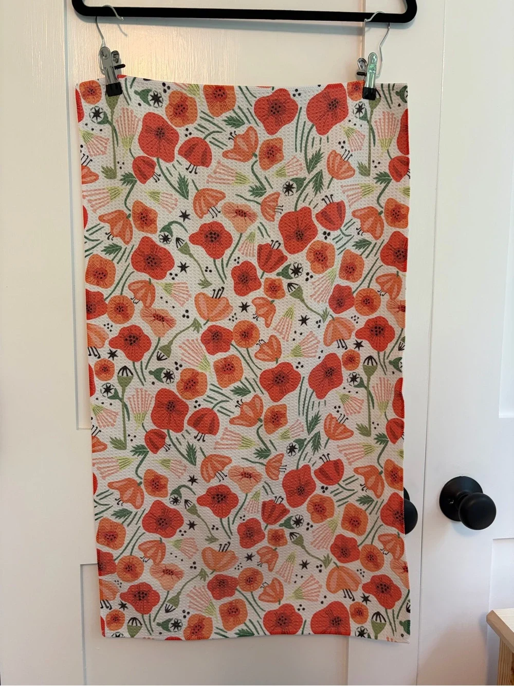 Set of 2 Geometry Tea/Dish Towels Light Florals